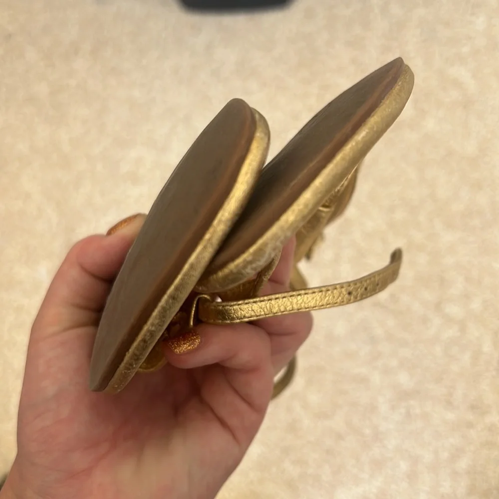 Tory Burch Gold Sandals size 7.5 - Picture 3 of 5